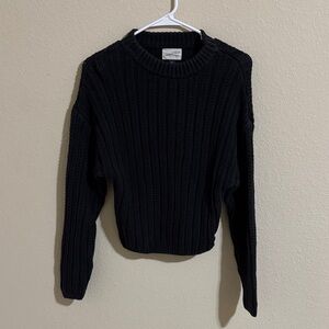 Universal Thread Black Ribbed Sweater